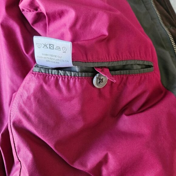 Robert Talbott Willow Creek Quilted Chore Coat Olive Button Zip Jacket Size M - Picture 12 of 16